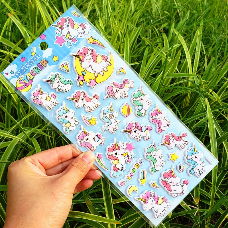 DIY 3D Stickers Decorative Craft Decals Super Colorful Unicorn Sticker Flamingo English Words Scrapbooking Stickers Kids Toys E DIY 3D Stickers Decorative Craft Decals Super Colorful Unicorn Sticker Flamingo English Words Scrapbooking Stickers Kids Toys E