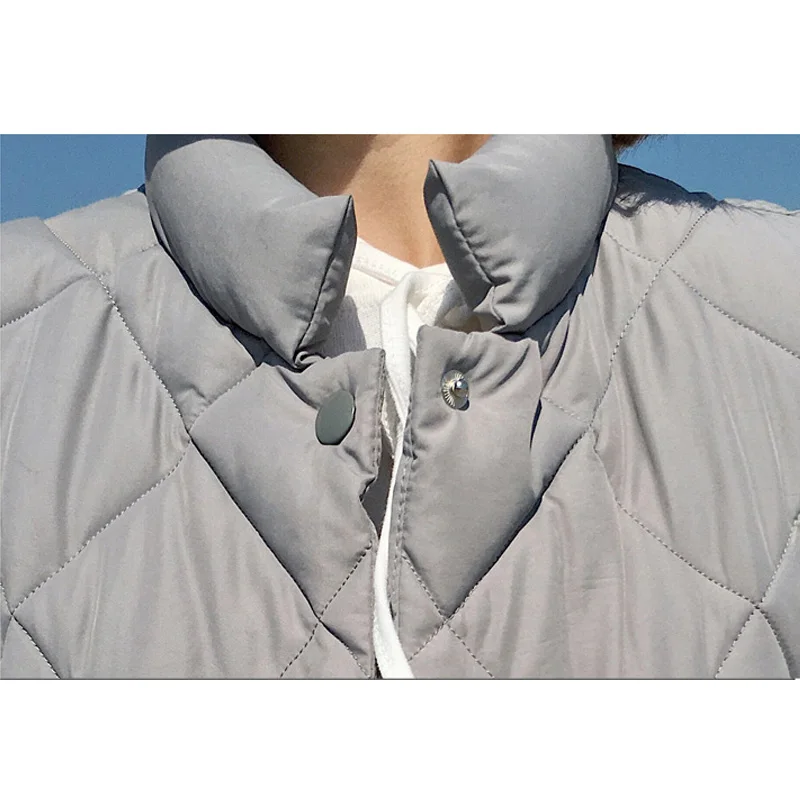 Cheerart Long Vest Winter Coat Women Sleeveless Down Jacket Slim Female Quilted Coat Femme Korean Waistcoat Colete