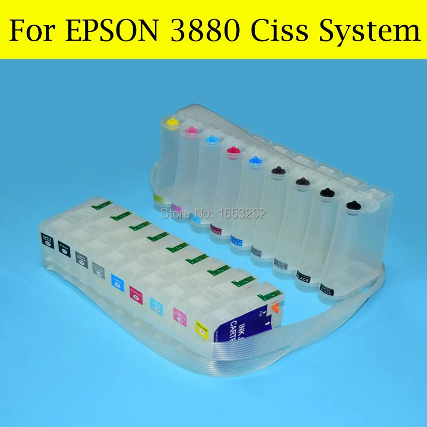 1 Set 3880 Empty T5801-T5809 Ciss Continuous Ink Supply System For Epson Stylus Pro 3880 Printer With Chip Sensor цена 1 Set 3880 Empty T5801-T5809 Ciss Continuous Ink Supply System For Epson Stylus Pro 3880 Printer With Chip Sensor цены онлайн