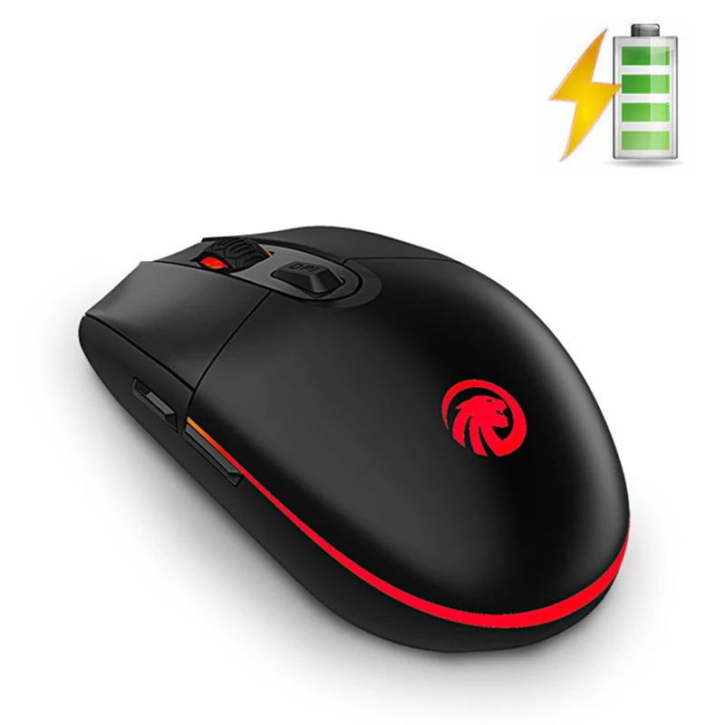 Rechargeable Wireless Silent LED Backlit USB Optical Ergonomic Gaming Mouse Mice