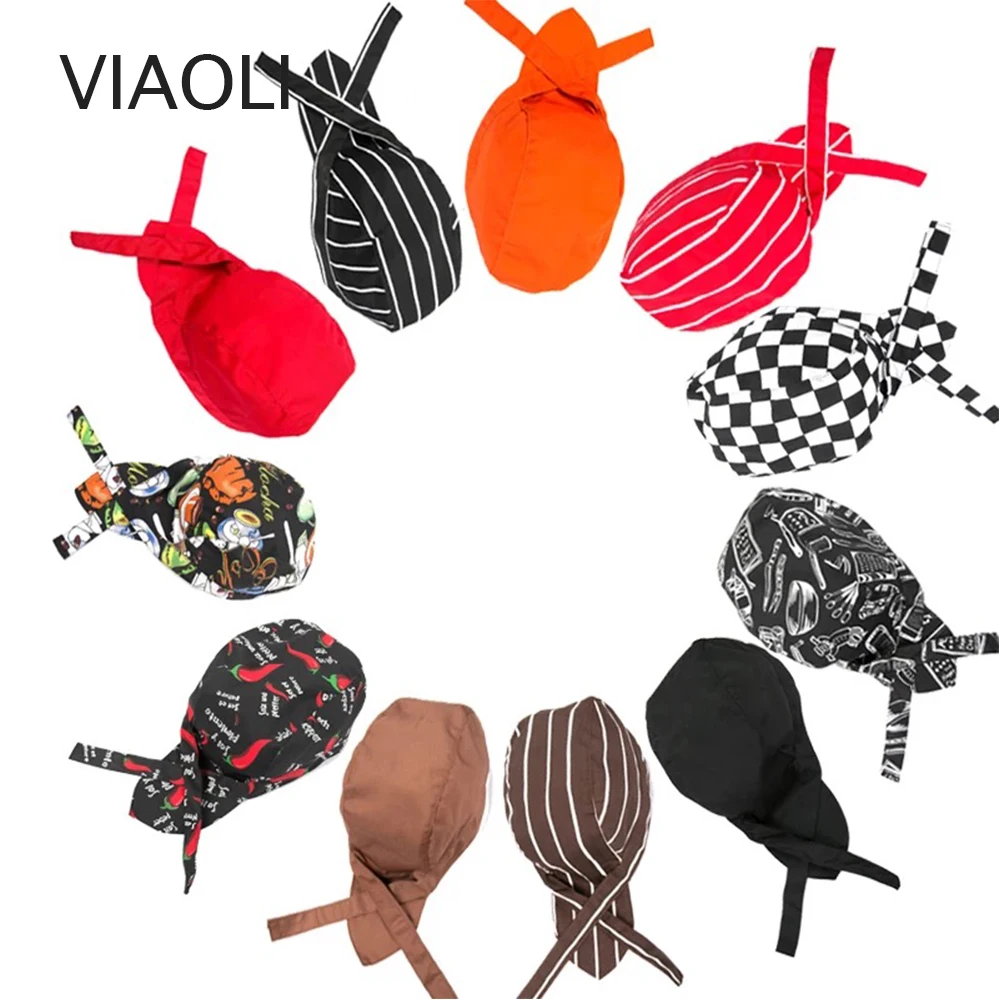 

High Quality Wholesale Pirate Hat Chef Waiter Hat Hotel Restaurant Canteen Bakery Cooking Caps Cooker Workwear Uniform chef hat