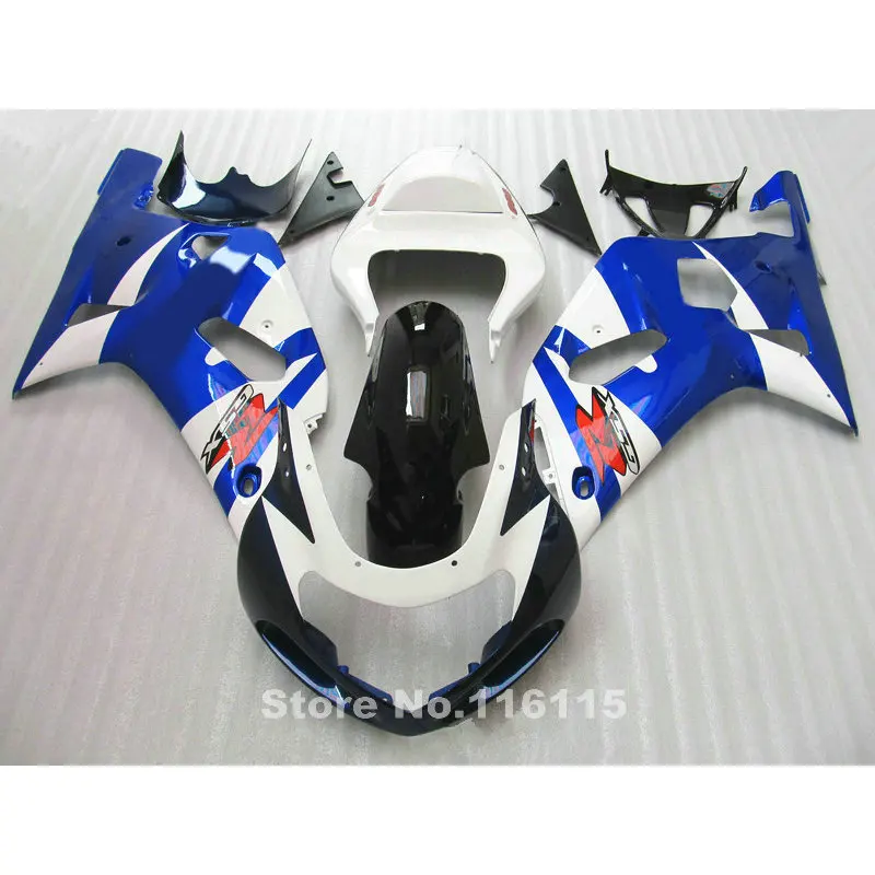 fairing kit fit for SUZUKI GSXR 600 GSXR 750 K1 K2 2001 2002 2003 blue