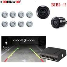 Koorinwoo 8 Parktronic Carro LEVOU sensor De Estacionamento Sensores de estacionamento Retrovisor Inverte a Câmera Do Carro detector de Estacionamento Assistência de estacionamento