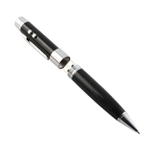 5 In 1 Laser USB 2.0 Stick Memory Disk Drive Pen Drive Memoria USB Flash Drive 4GB 8GB 16GB 32GB Pointer Stainless Steel Pen