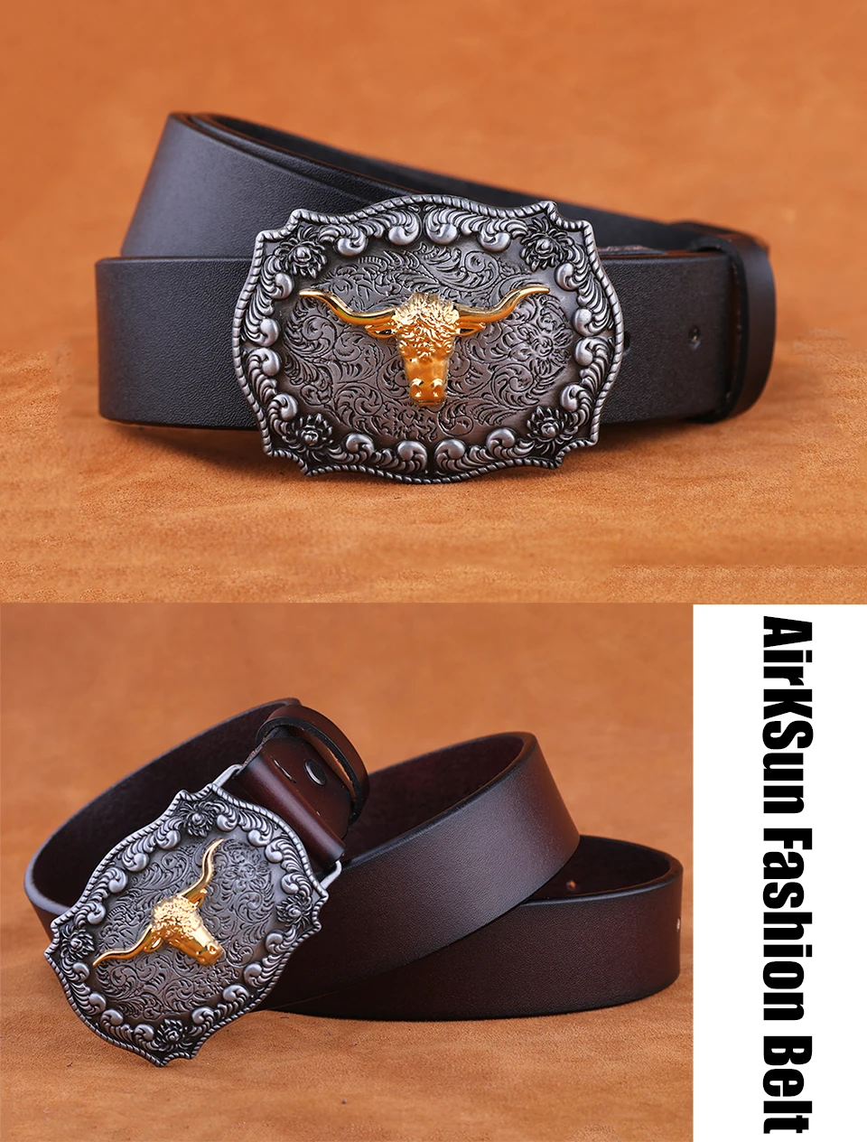 genuine leather belt men