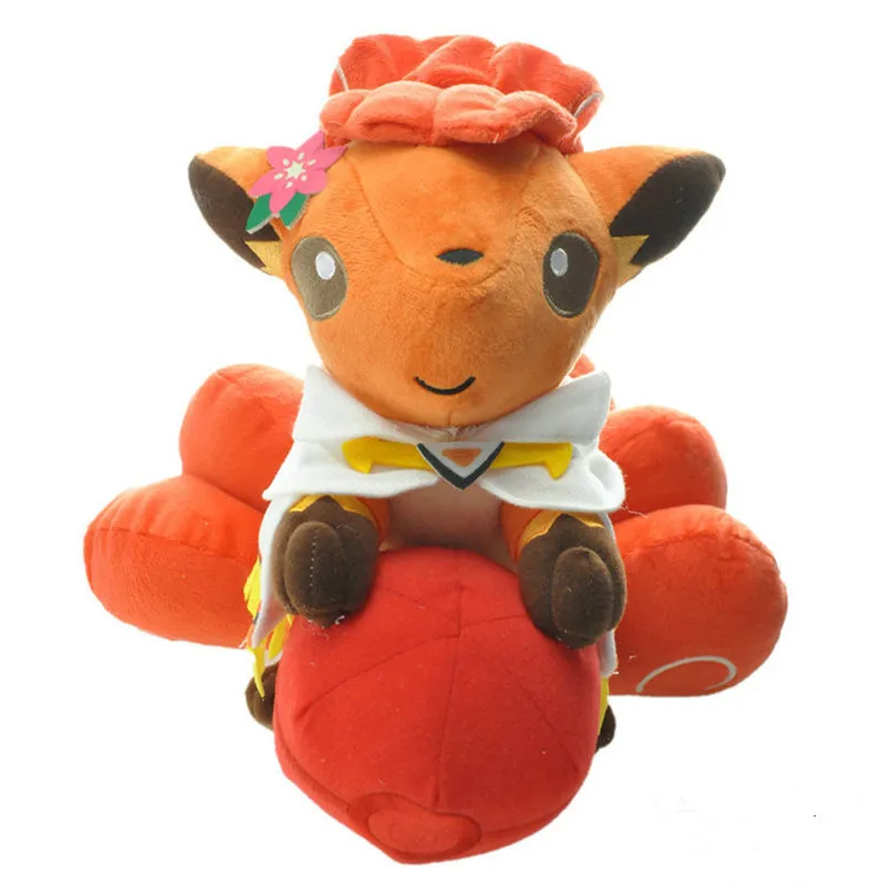 

large size 28CM Mini cute cappa Vulpix plush toy for Christmas present for the doll