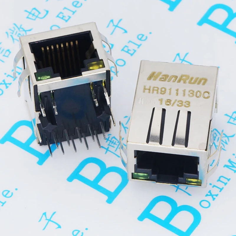 HR911130C HY911130C с шрапнель RJ45 гигабит Ethernet порт Горизонтальный фильтр|ethernet port|rj45