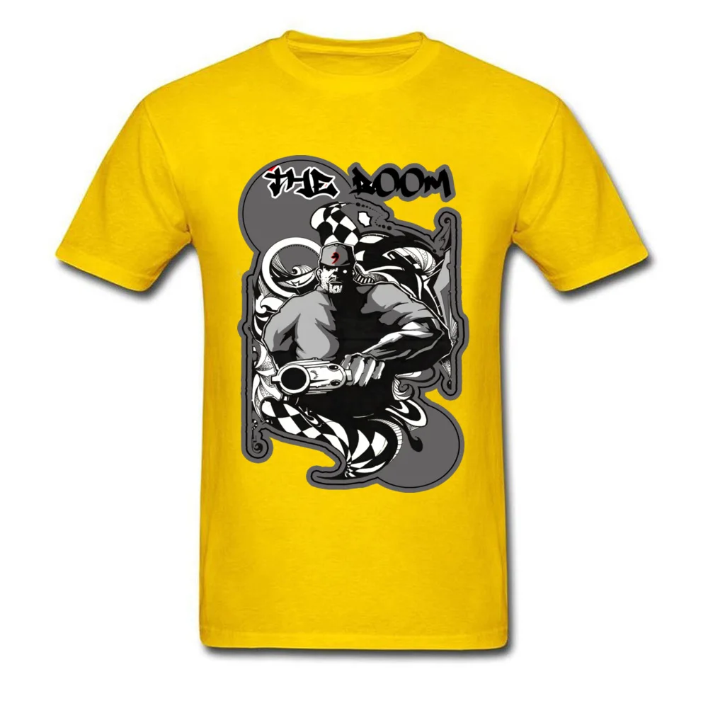The Doom Tops T Shirt Fashionable Round Collar Casual Short Sleeve Cotton Fabric Man T Shirts Normal Sweatshirts The Doom yellow