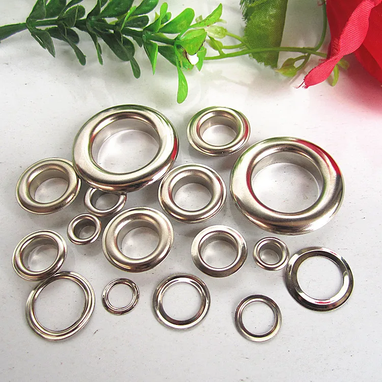 100 x 12mm Silver or Gold Eyelets with Washers for Banners Leather Craft Vinyl 