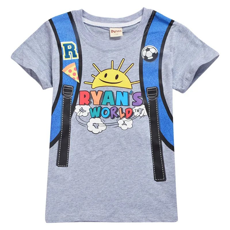

Ryan Toys Review New Cartoon Fashion Toddler Tshirt Shirts Boys Tops Cotton Girls T-shirts Baby 4-12Y Big Boy Christmas Clothing