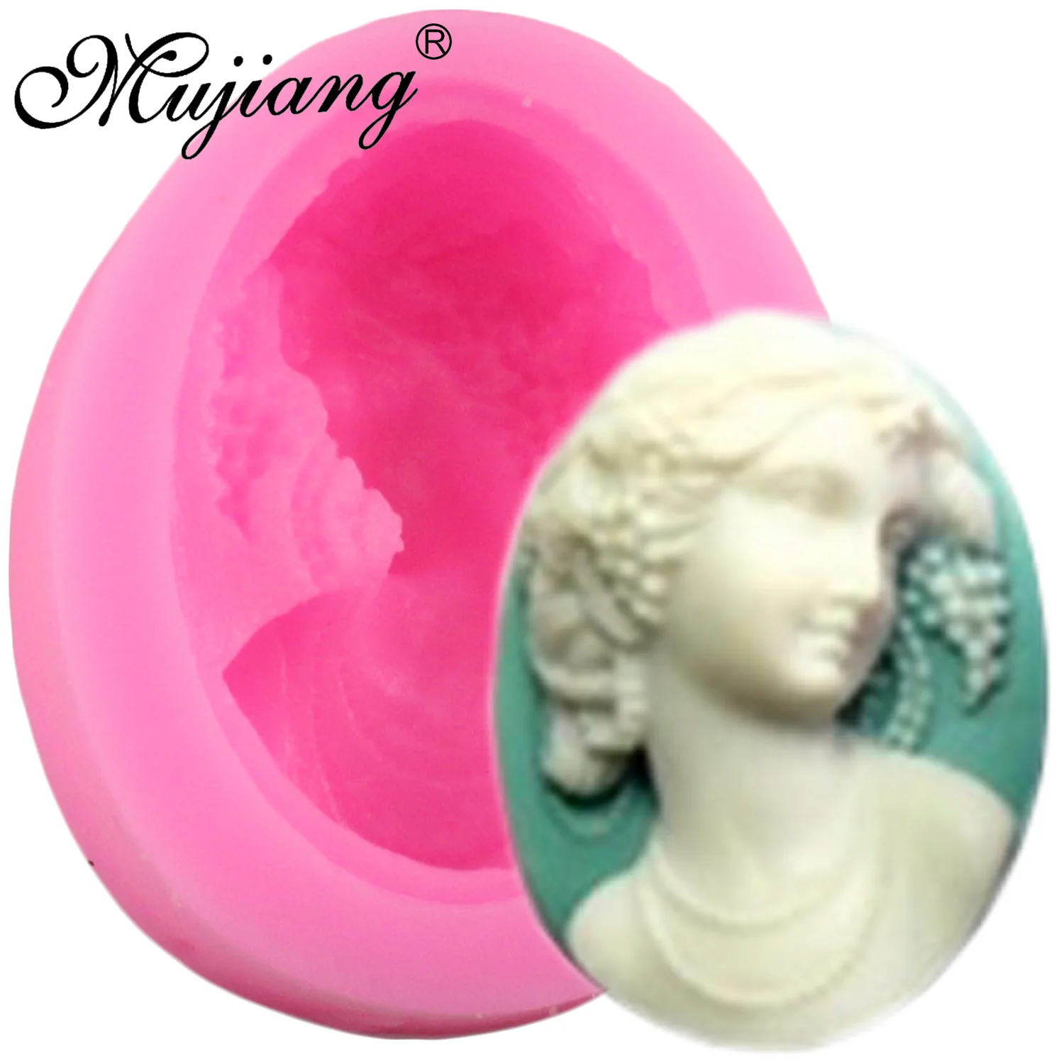 Mujiang викторианская силиконовая форма для мыла ювелирная брошь кулон инструменты