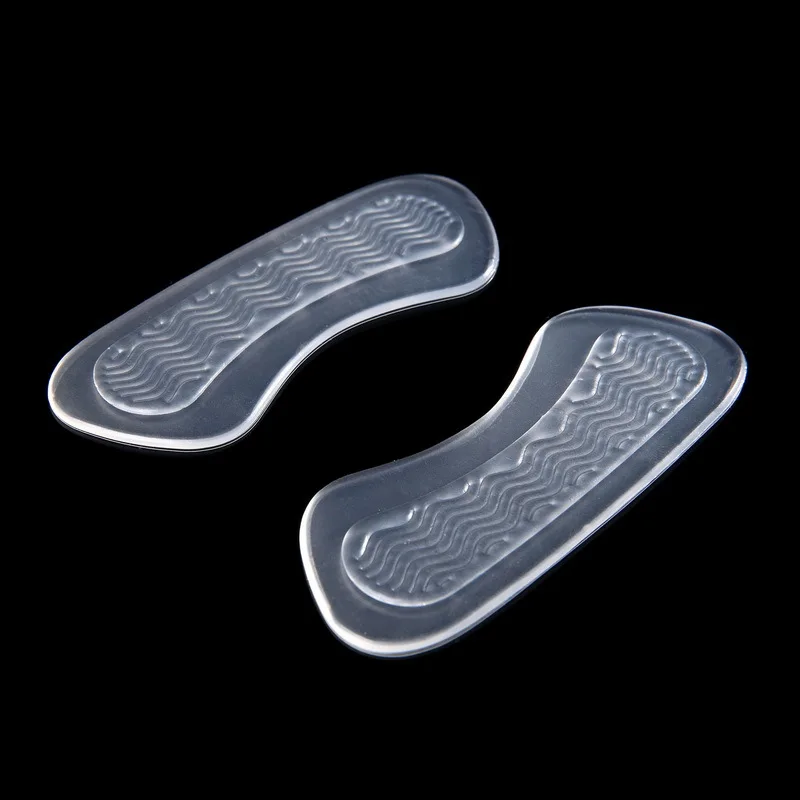 JUP 3 Pairs Women High Quality Pro New Fashion Transparent Classical Silicone Cushion Gel Heel Foot Care Shoe Insert Pad Insole