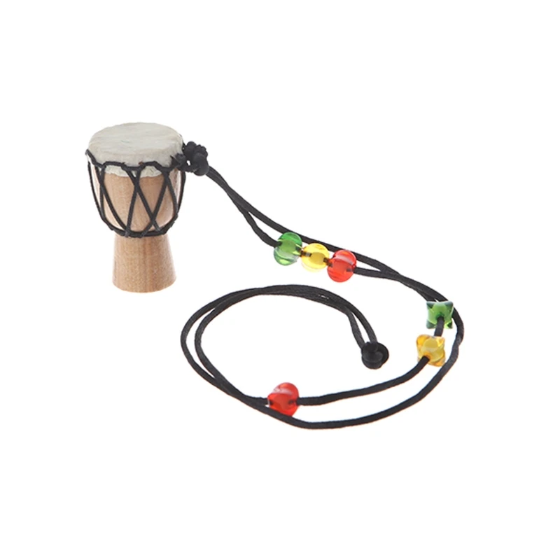 Wooden Classic Jambe Drummer Mini Djembe Percussion African Hand Drum Bongo Gift