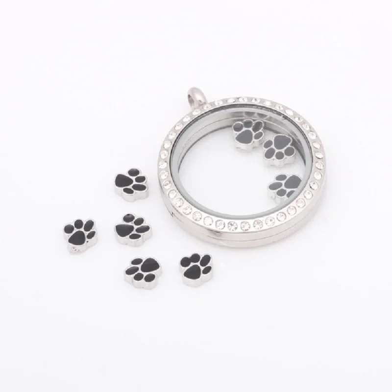 Haute Qualité Cristal Chaîne Fit Flottant Charms Bracelet Mémoire vivante Médaillon