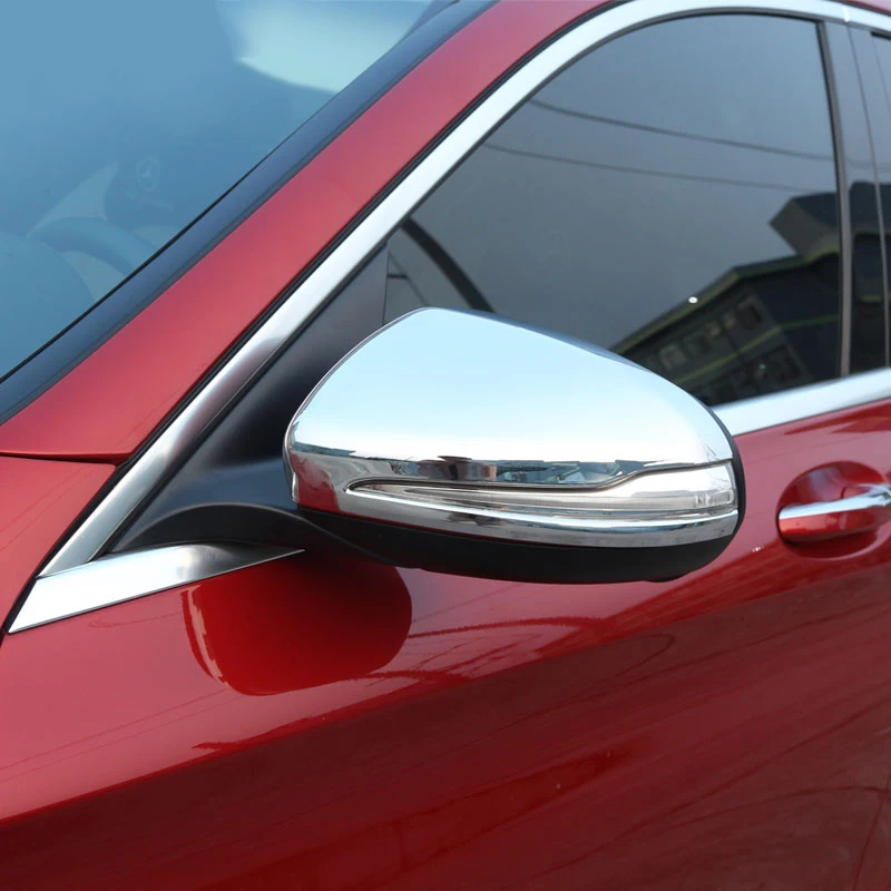 

For Mercedes benz GLC C-Class W205 C180 C200 C63 15-17 ABS Chrome Side Rearview Mirror Cover Trim Sticker for Left hand drive