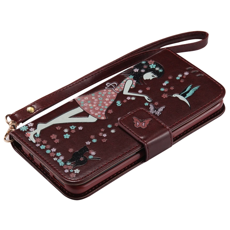 for S3 S4 S5 S6 edge Coque Luxury Green Luminous 3D Painting Flip Wallet Back Cover Samsung Galaxy S8+ S8 S7 edge S8 Plus Case (7)