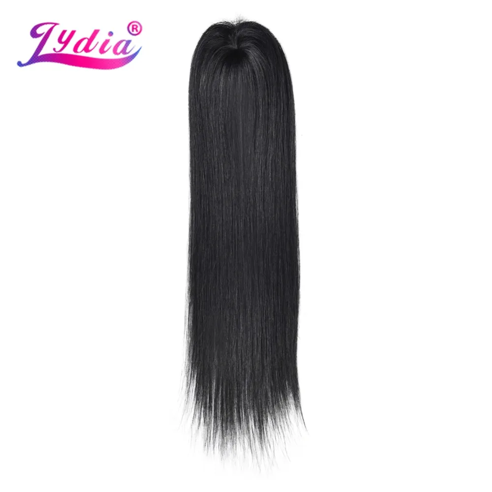 Lydia Synthetic Yaki Straight Hair Weave Hair Bundles 18inch-22inch 4pcs/Pack With Free Closure Extensions