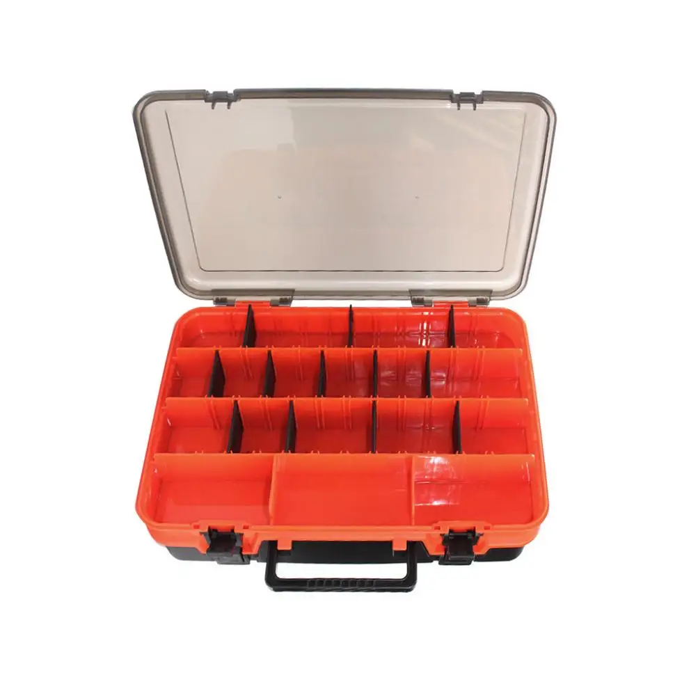 39x28x12 см многофункциональные двухсторонние утолщенные портативные большие коробки для рыболовных снастей Рыболовная катушка леска приманка ящик для хранения инструментов