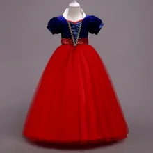 Модные платья с блестками в стиле пэчворк и цветком для девочек; рождественское платье принцессы; платье для косплея на Хэллоуин; вечерние платья для больших девочек