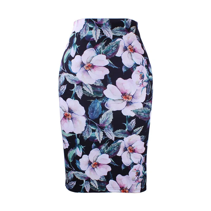 Облегающие юбки-карандаш для девочек, женские миди-юбки, женские облегающие повседневные женские облегающие S-4XL по низкой цене - Цвет: WWP0067