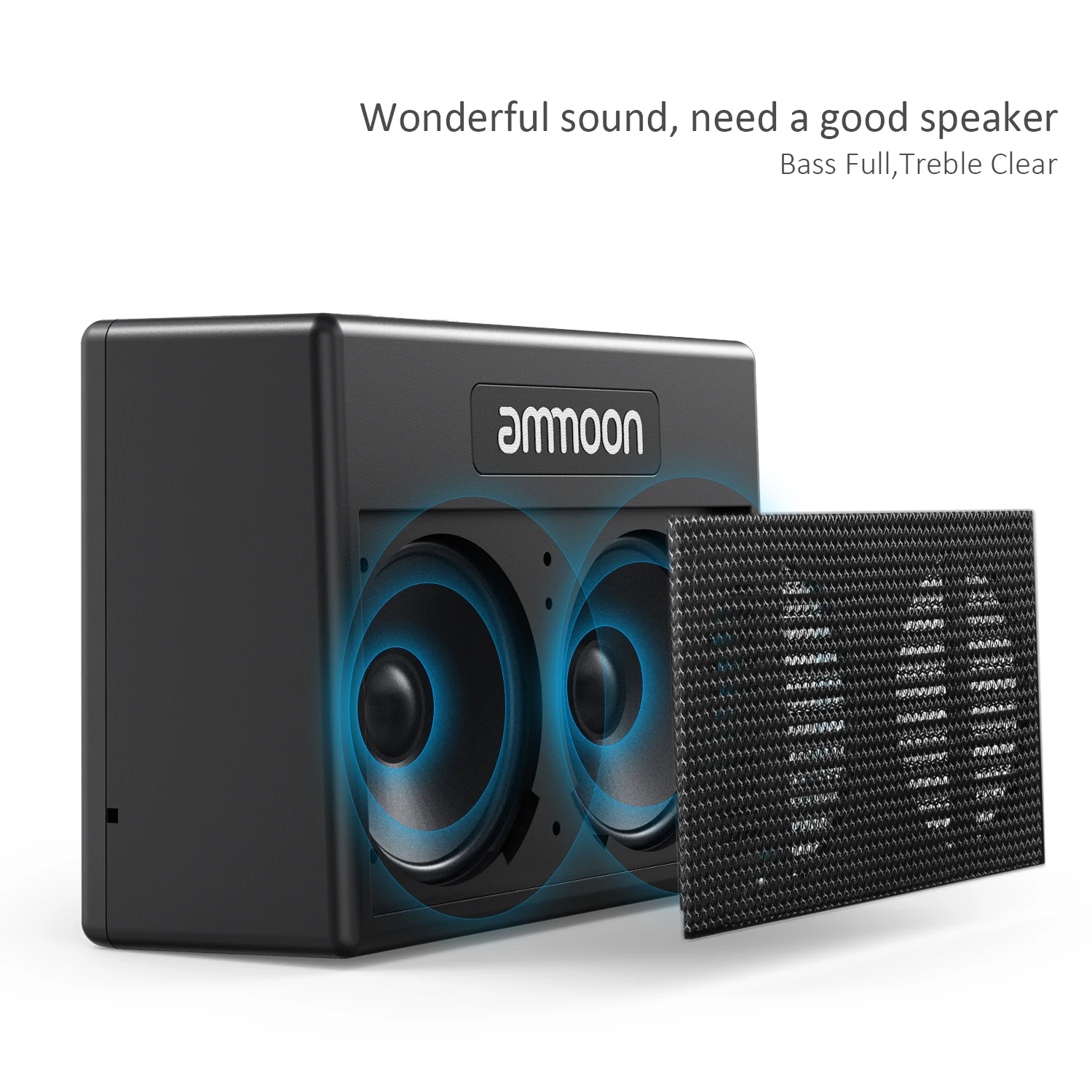 Portable Guitar Amplifier Amp 5 Watt Built in Multi effects 80 Drum Rhythms Support Tuner Tap Tempo Aux Input Headphone Output