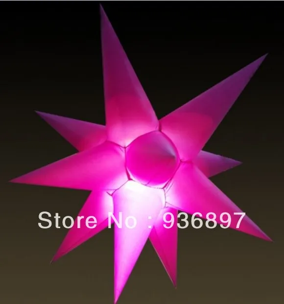 1.2M inflatable star 11spikes, with LED light and inner blower, lowest price, 