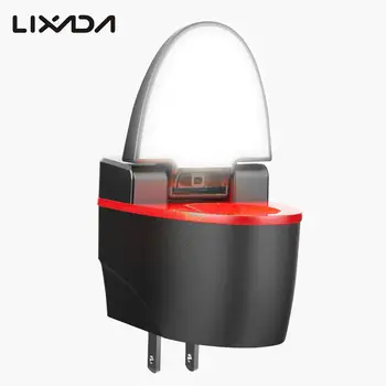 

0.75W 3LEDs Creative Toilet Night Light with Double USB Charge Ports AC110V-240V US Plug Battery Included Lamp for iPhone Mobile