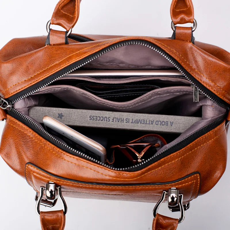 DIZHIGE Брендовая женская сумка в стиле Бостона, винтажные четыре ремня, сумки через плечо, женские сумки с блестками, Дизайнерские Сумки из искусственной кожи, женские сумки, новинка