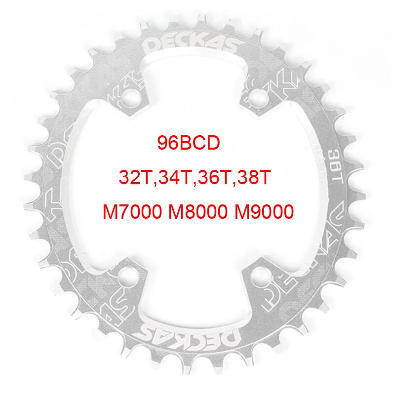 pour M7000 M8000 M9000 HZL VTT Ovale 30 T 32 T 34 T 36 T 38 T 96BCD CNC Plateau Rond Plaque de Plateau p/édalier Plaque de dent