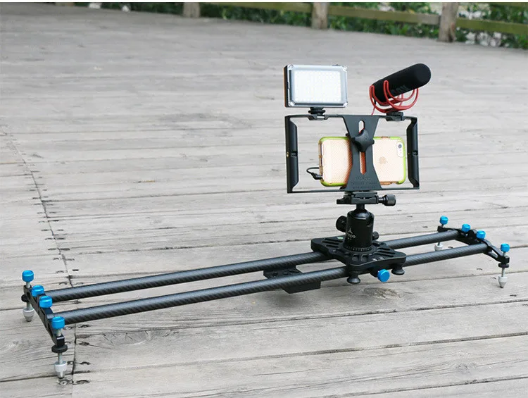 Portable Handheld Smartphone stabilizer rig filmmaking rig with 3 hot shoe mount for YouTube vlog iphone sumsang short video  7