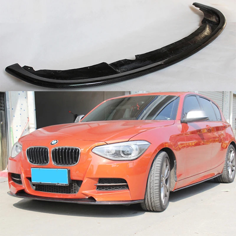 

F20 135I Carbon Fiber Front Bumper Lip spoiler For BMW F20 135i M Tech Bumper