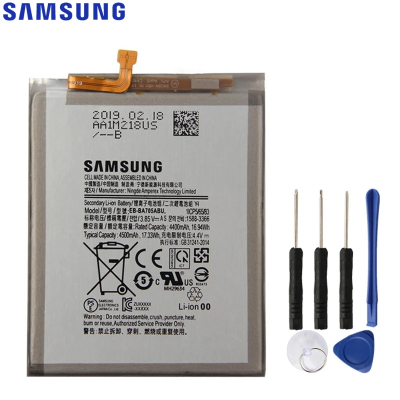 

Samsung Original EB-BA705ABU Battery For Samsung Galaxy A70 A705 SM-A705 Genuine Replacement Phone Battery 4500mAh