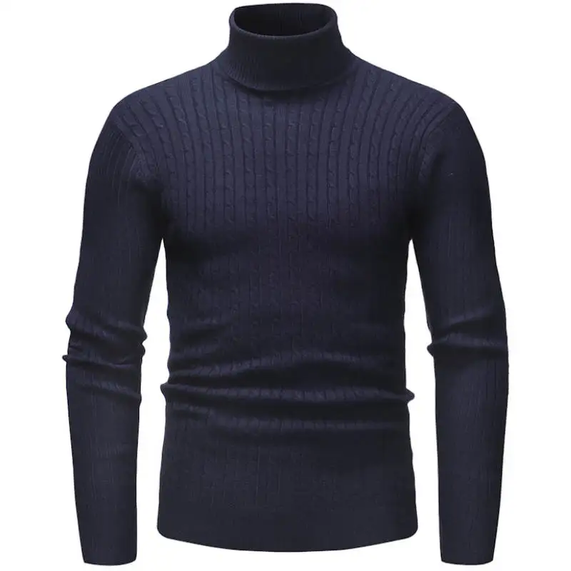

Winter High Neck Thick Warm Sweater Men Turtleneck Brand Mens Sweaters 599#