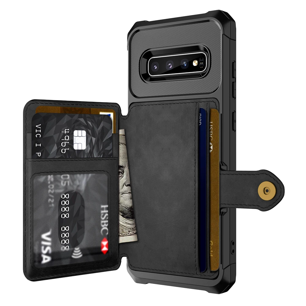 Premium Leather Wallet Case for Samsung Galaxy S20 Ultra S10e S10 S9 Plus Note 9 10 Vintage Magnetic Stand Card Slots Cover Premium Leather Wallet Case for Samsung Galaxy S20 Ultra S10e S10 S9 Plus Note 9 10 Vintage Magnetic Stand Card Slots Cover