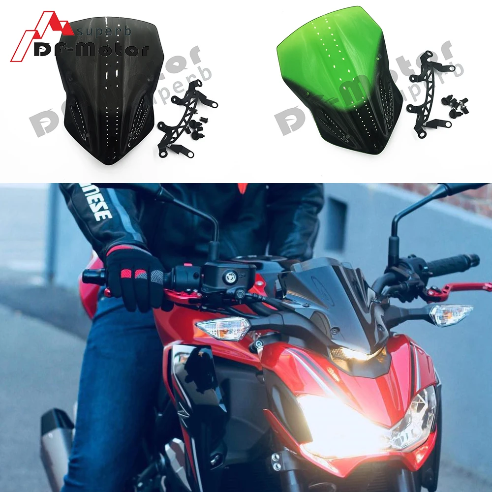 Аксессуары для мотоциклов ветрового стекла высокое качество Кавасаки Z900 Z 900 2017