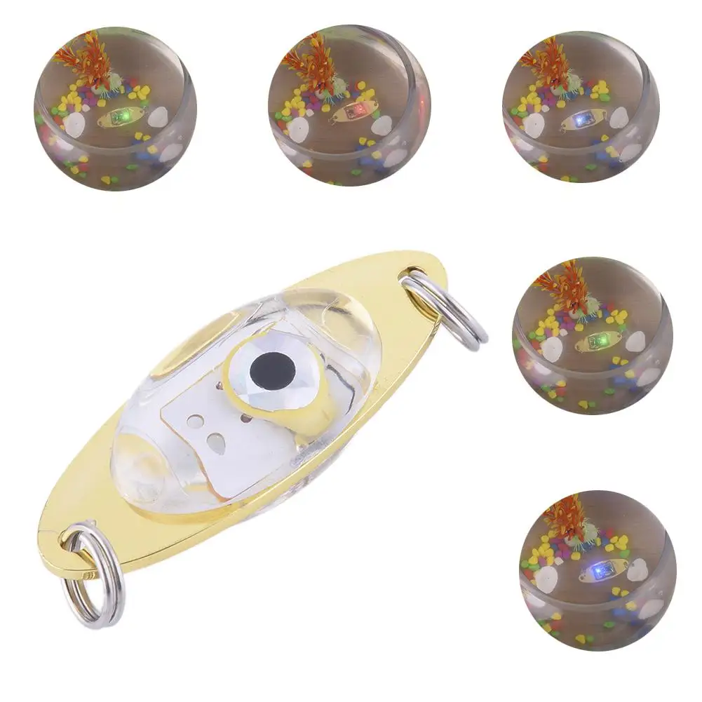 

ED Iron Plate Lure Fish LED Electronic Light Sequins Bait Underwater Fish Underwater Light Waterproof Durable