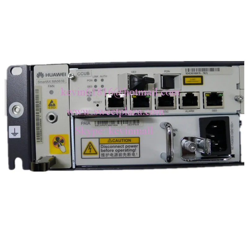 Цифровые абонентские линии Мультиплексор доступа IP DSLAM SmartAx MA5616 с ccub и переменного тока