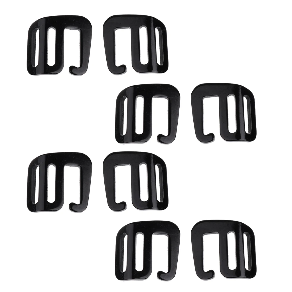 4 Pairs of 1 Inch G Hook Webbing Buckle Clip Replacement for Backpack Strap Belt 25mm Hardware Outdoor Backpack Accessories