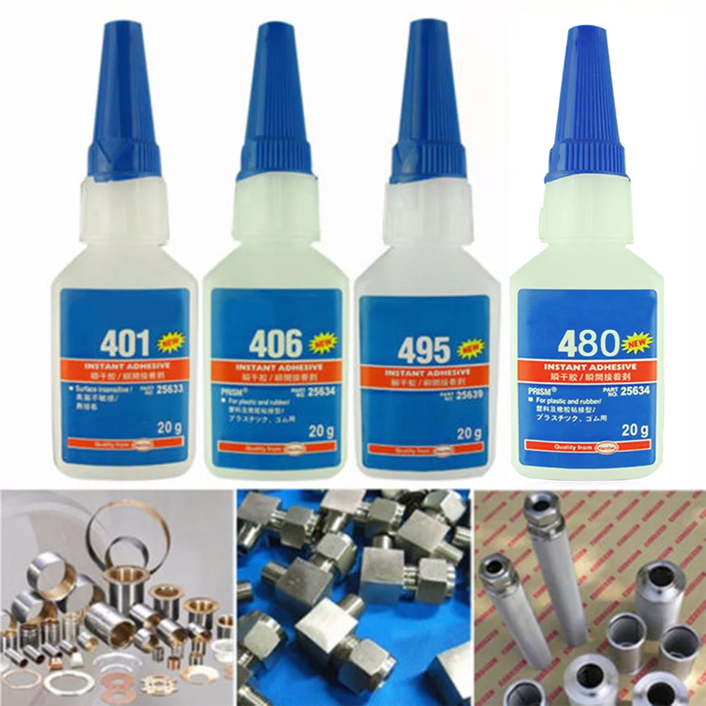 

Instant Adhesive Quick-drying Bottle Stronger Super Glue Strong For Office/School Liquid Glue For Plastic/Wood 406/480/403/495