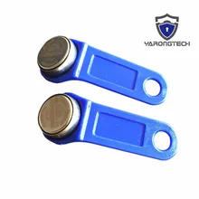 100 шт DS1990A-F5 TM карта iButton бирка с настенным держателем синий