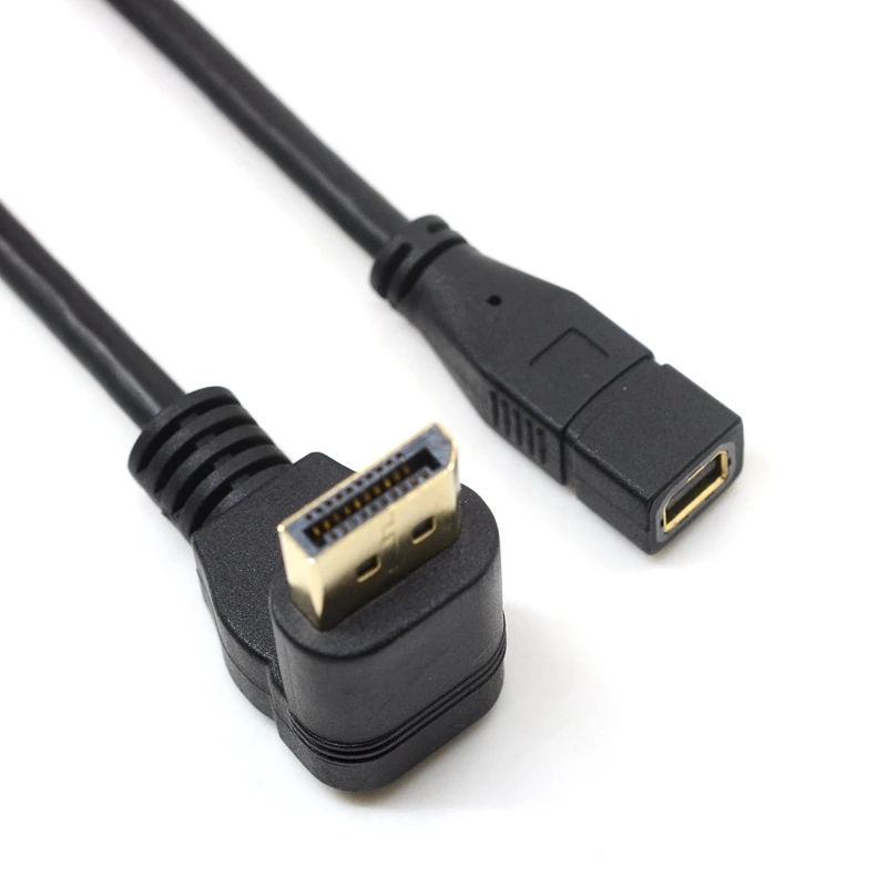 Кабель адаптер Displayport папа мама Thunderbolt Mini угол 90 градусов|Кабели VGA| |