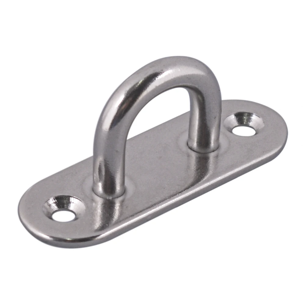 

304 Stainless Steel M5 Ceiling Wall Mount U Hook Anchor Hanger with Self-tapping Screws for Yoga Swing Suspension Strap