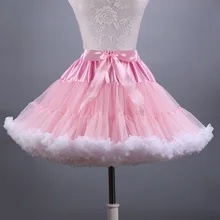 2019 Nova Adulto Curto Tulle Pettiskirt Saia Tutu Colorido Jupon Crinolina Saia para As Mulheres