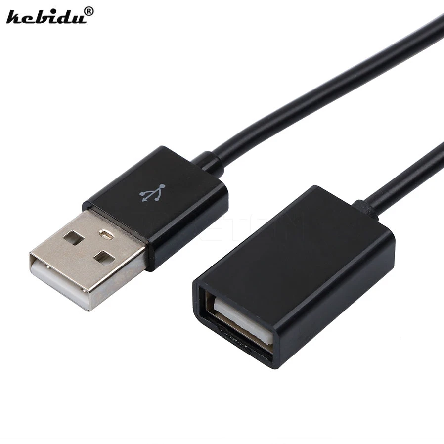 Kebidu 50 см 100 см Удлинительный кабель USB разъем адаптера мужского и женского пола Дата-кабель, шнур синхронизации шнур провод для портативных ПК компьютер