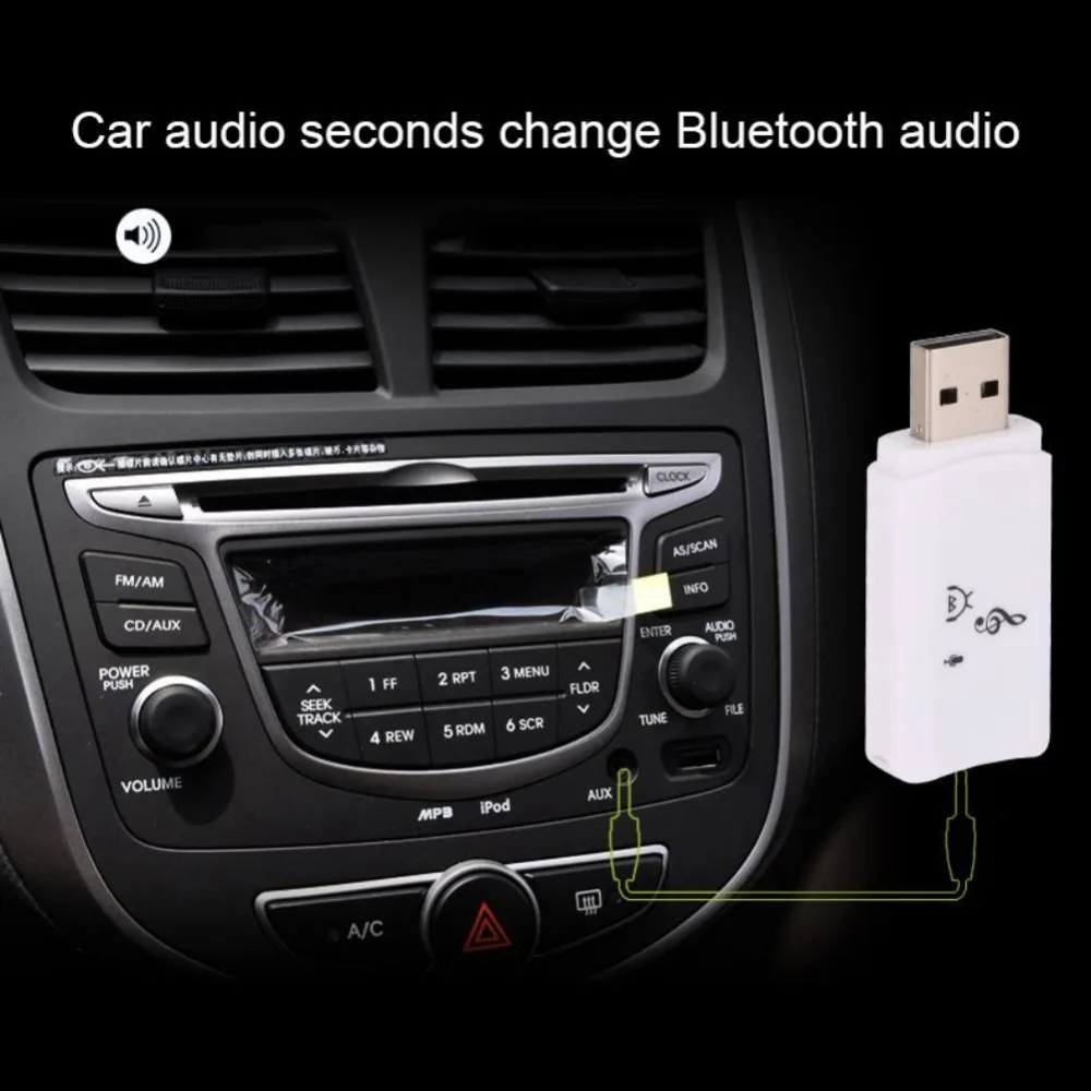 Беспроводной bluetooth-приемник музыкальный аудио стереоресивер 3,5 мм Bluetooth 2,1 адаптер EDR для гарнитуры Динамик автомобиля AUX Android/IOS