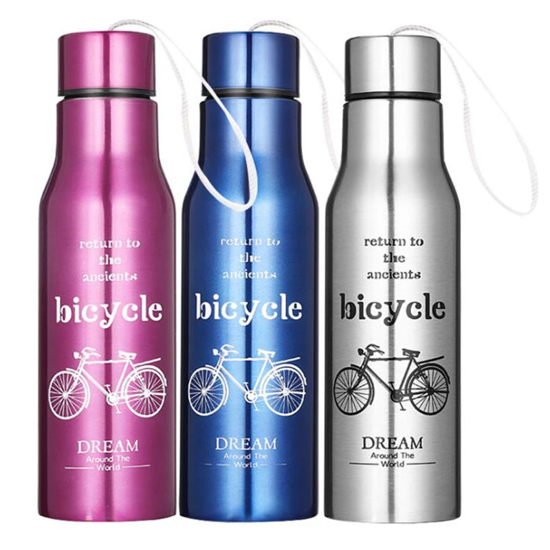 

Water Bottle Stainless Steel Bicycle Bike Sport Drinking Bottle Travel Outdoor Leakproof Smart Drinkware Gadget