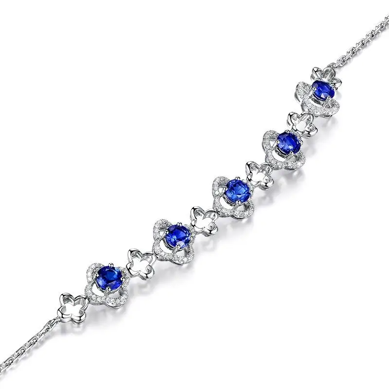 Sangdo женщина девушка мода изысканный браслет элегантный моделирование Ocean Blue Crystal