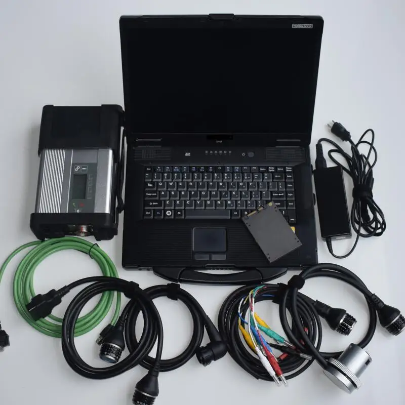 

mb star c5 cf52 laptop diagnose for car and trucks software 2019.09 newest super ssd full set ready to use