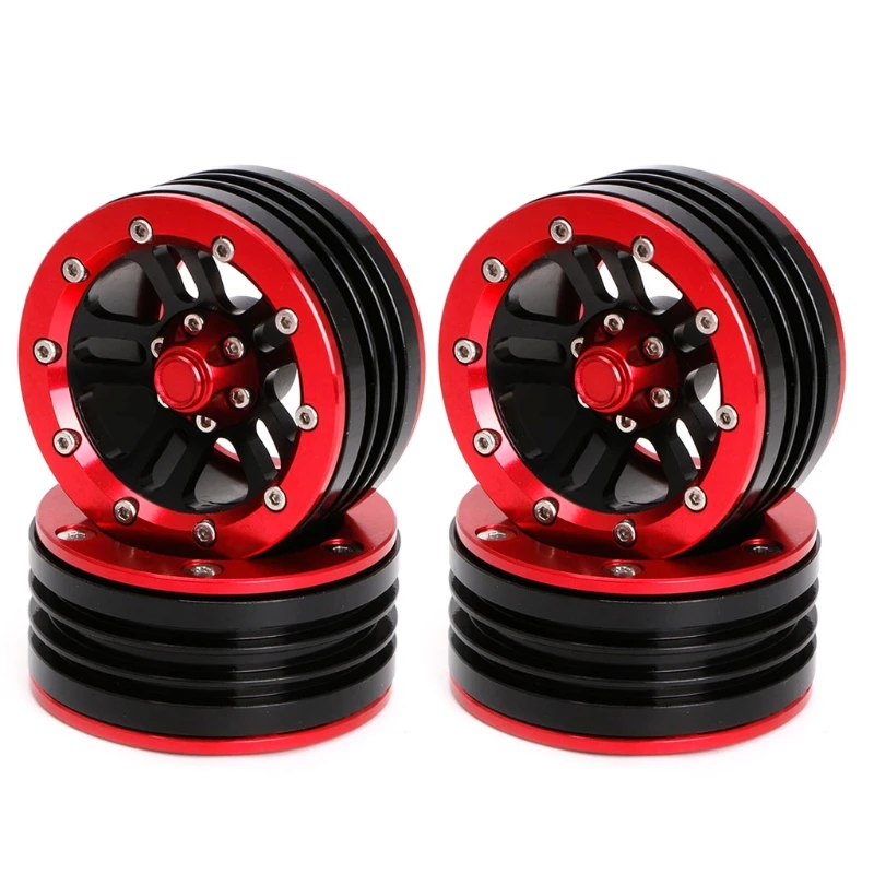

4PCS Metal 1.9 Inch Beadlock Wheel Rim Hub for 1/10 RC Crawler Axial SCX10 RC4WDfree shipping