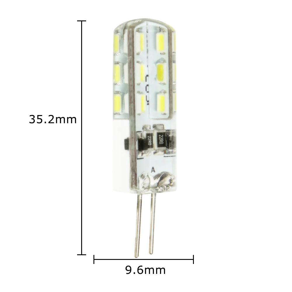 1 упаковка G4 светодиодный светильник лампы 24 3014SMD энергосберегающие 3 Вт AC/DC 12V 180